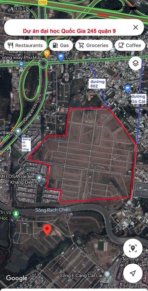Dự án mới đh quốc gia 245 võ chí công phường phú hữu quận 9 chờ sổ đỏ, giáp melosa khang điền