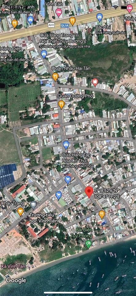 Bán nhà cấp 4 mặt tiền đường ven biển, gần chợ  tuy phong  bình thuận sổ riêng chính chủ