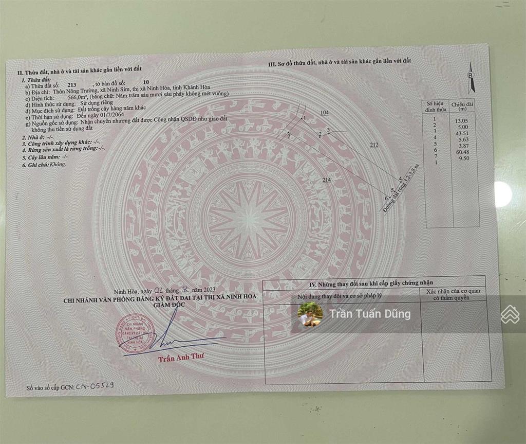Bán gấp lô ninh sim làm vườn giá chỉ 299 triệu