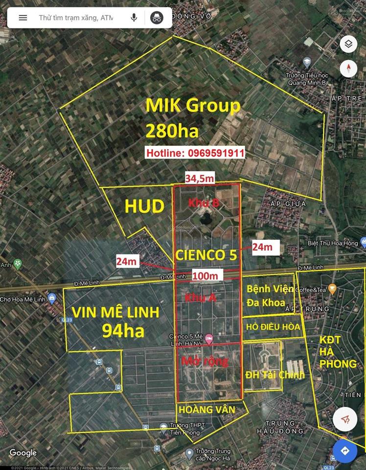Bán nhanh đất nền phân lô dự án nhà ở hoàng vân, mê linh giá rẻ nhất thị trường