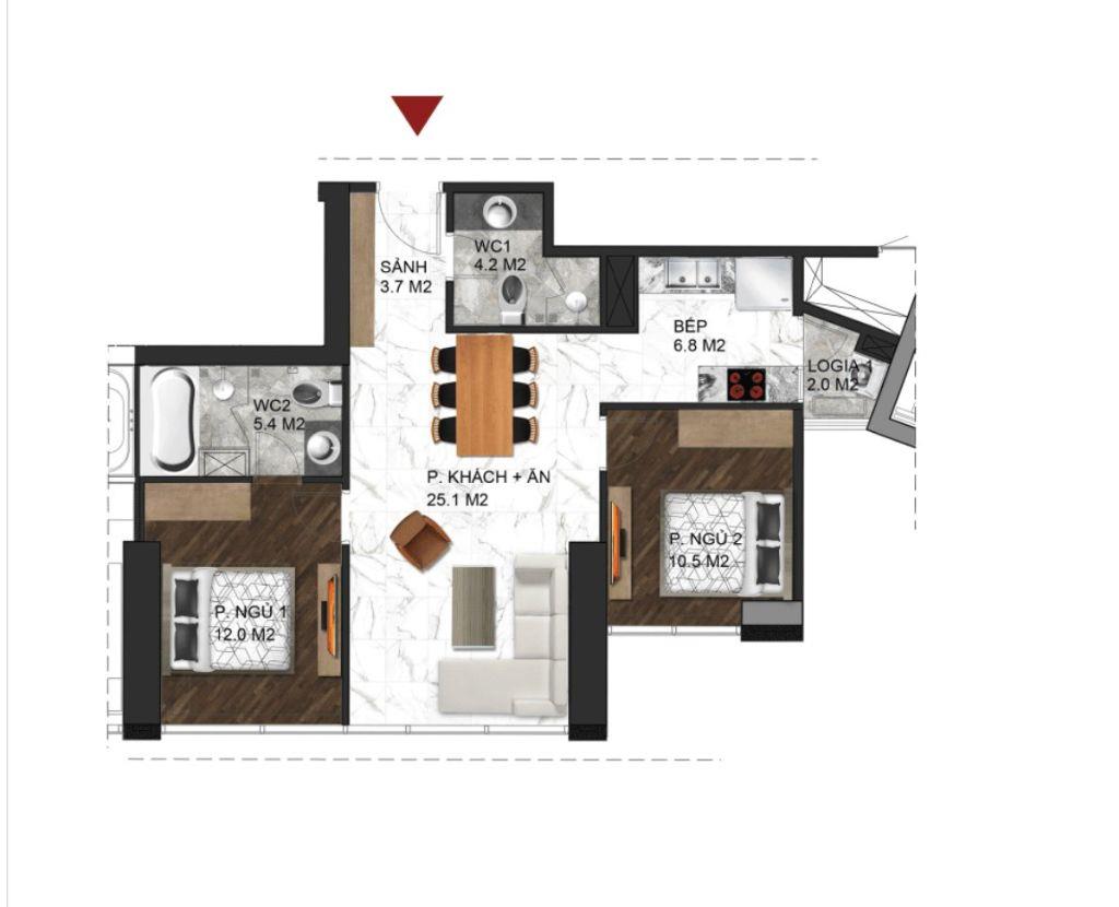 Bán nhanh căn hộ 2 ngủ, 2wc, 73m2 Sunshine City Ciputra, 8 tỷ.LH 0966286718