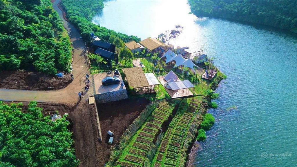 739 triệu/1010m2 nền đất hồ đắk long thượng, view hồ, view đồi, có glamping, homestay du lịch