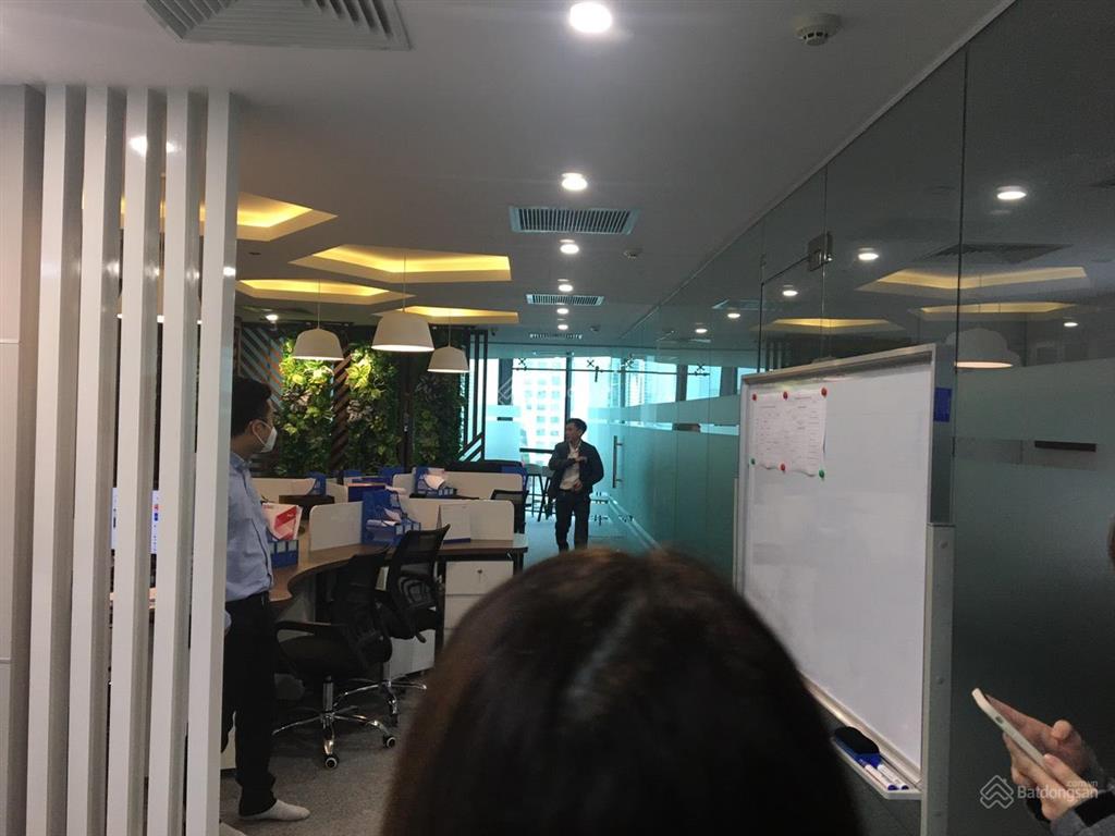 Cho thuê vp hancorp plaza 72 trần đăng ninh  dt 350m2 có thể chia nhỏ giá 250 nghìn/m2