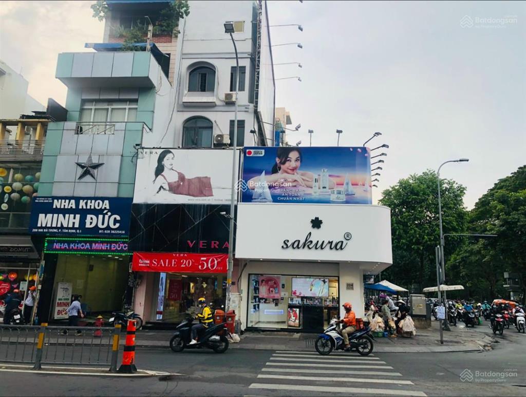 Góc 2 mt 204 hai bà trưng  võ thị sáu, phường tân định quận 1