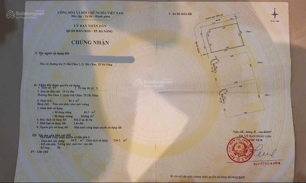 Bán nhà 2 mặt tiền trung tâm buôn bán kinh doanh bậc nhất tp đà nẵng.  0938 178 ***