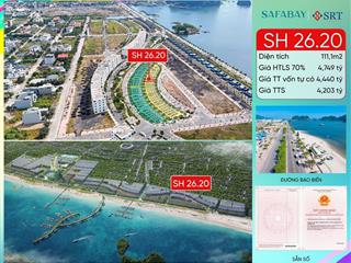 Cần bán ô đất dự án trung tâm cẩm phả, mặt đường bao biển đẹp nhất việt nam, dt 120.9m2 giá 3tỷ7