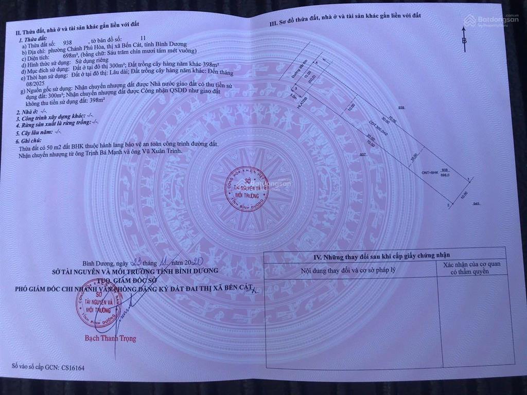 Bán 3 dãy phòng trọ có 55 phòng, thu nhập 70tr/th, diện tích 1398m2 đất. giá chỉ 16tr/1m2