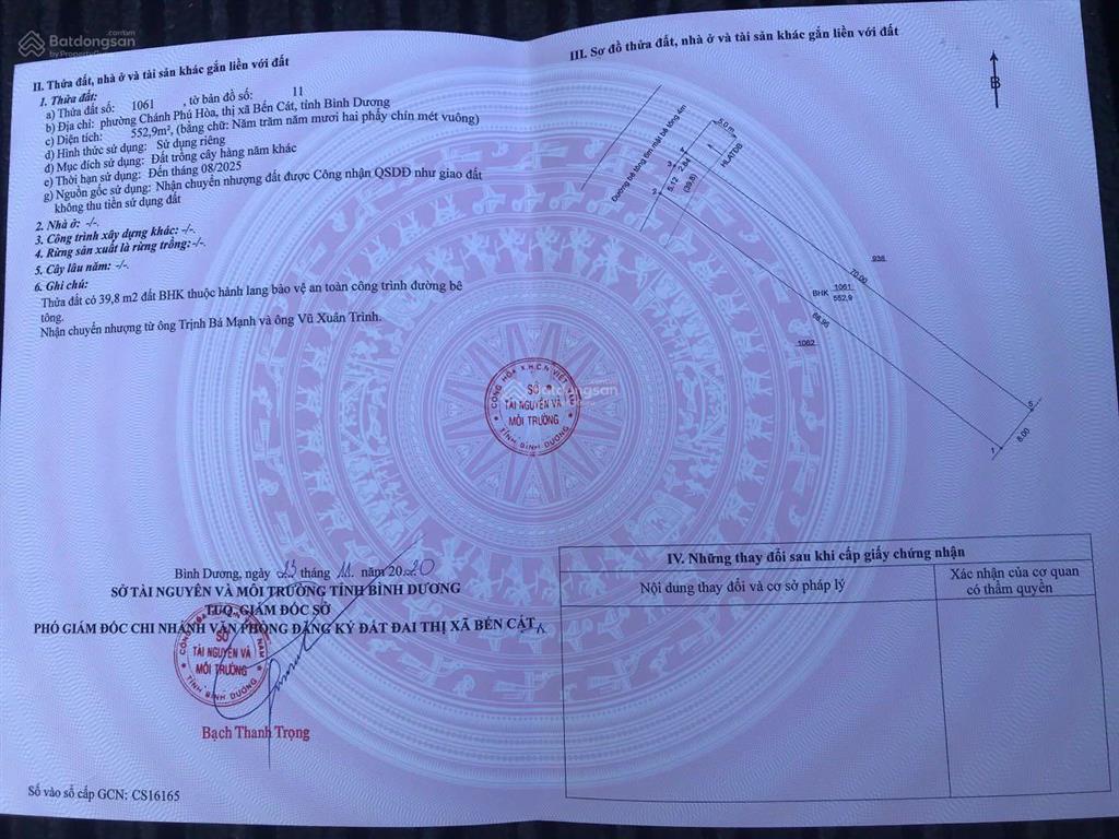 Bán 3 dãy phòng trọ có 55 phòng, thu nhập 70tr/th, diện tích 1398m2 đất. giá chỉ 16tr/1m2