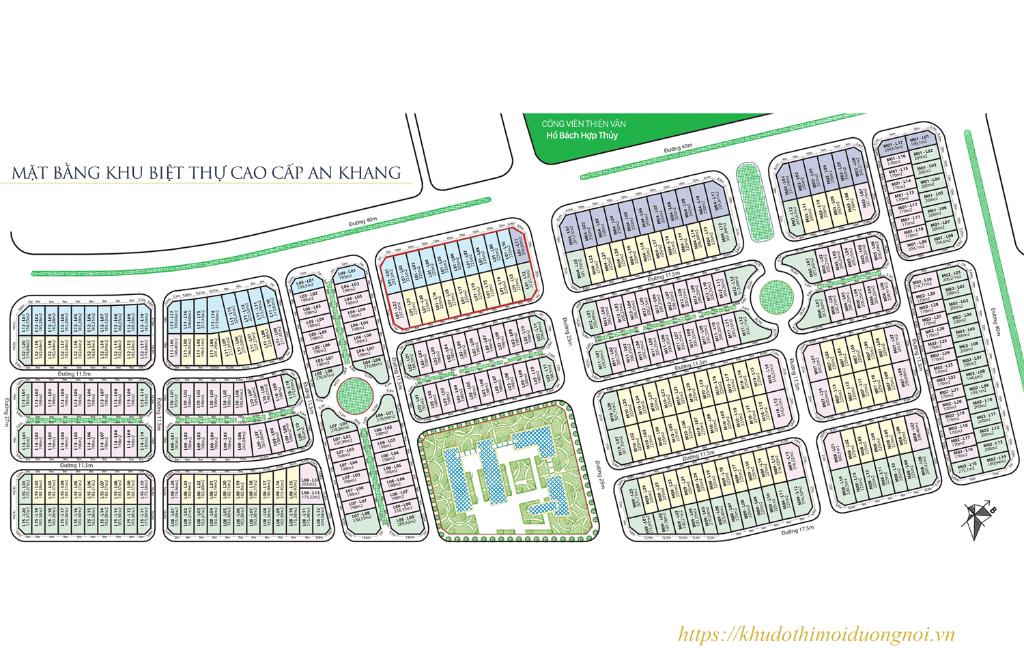 Bán biệt thự An Khang Villa khu M gần hồ 200m2, giá 38,5 tỷ. LH: 0937 855 599