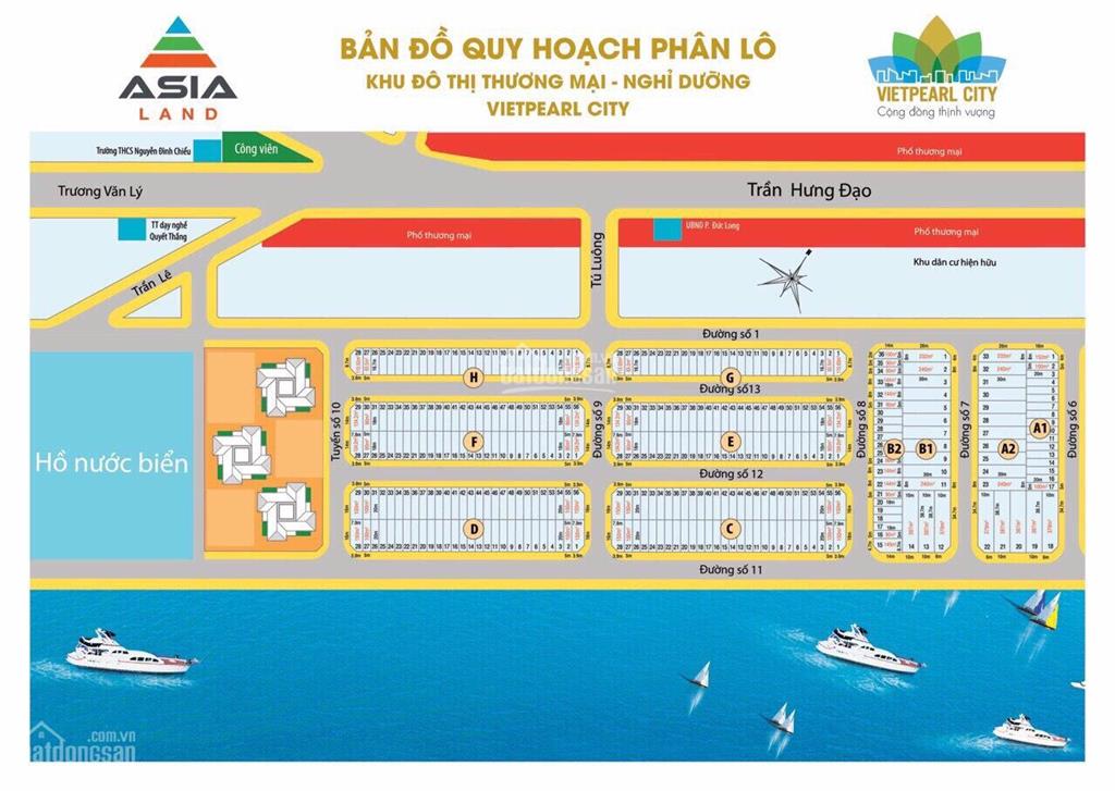 Bán gấp lô c mặt tiền biển  dự án vietpearl city. trung tâm tp phan thiết. giá bán cực ngộp
