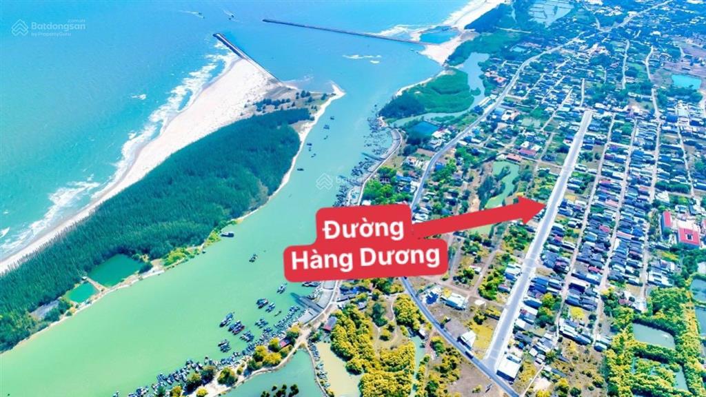 Bán 3 lô đất mặt tiền đường hàng dương (đường rộng 22m), biển lộc an. dt 135m2, 286m2 full thổ cư