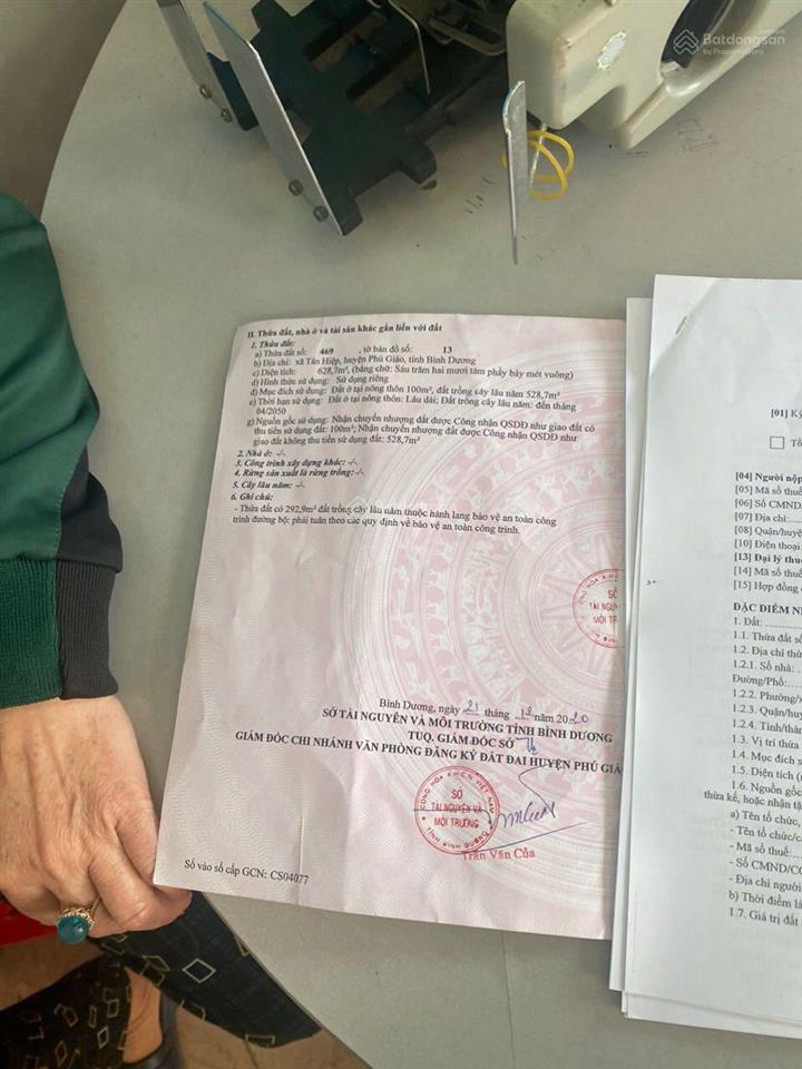 Bán đất 2 mặt tiền nhựa dh508 tân hiệp phú giáo rẻ hơn thị trường 800 triệu, bán trong 15 ngày thôi