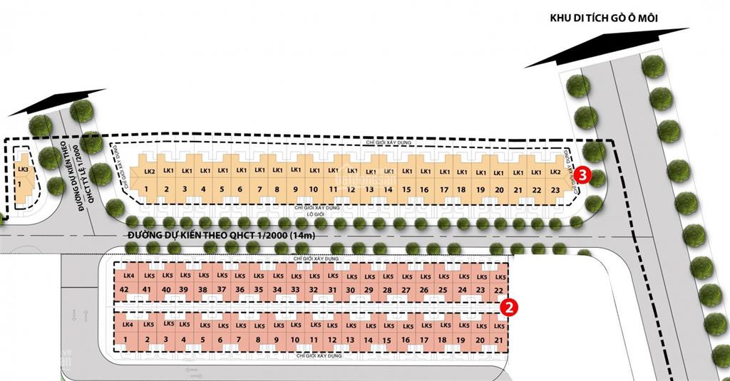 Đất biệt thự la casa, dt 210m2 giá bán 105tr/m2. lô duy nhất mặt tiền lê thị chợ bán  0906 459 ***