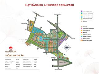 Chính chủ bán lk 11, 13, 15 và lk 18 đường 12m & 17m dự án đô thị hinode royal park giá thỏa thuận