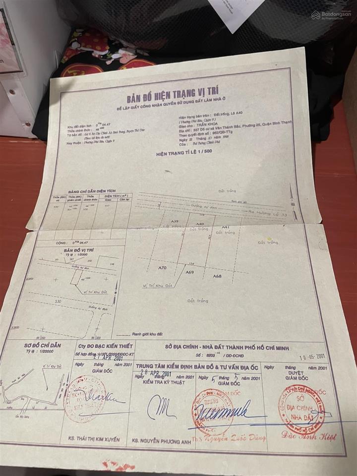 Bán gấp đất kdc bách khoa  p.phú hữu q9 mã lô aii  40 (dt 13,8 x32.5 =447m2 vị trí đẹp, giá rẻ