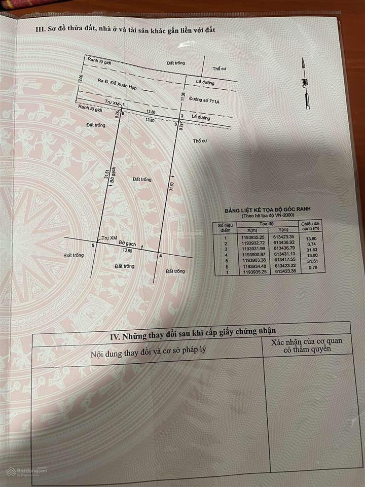 Bán gấp đất kdc bách khoa  p.phú hữu q9 mã lô aii  40 (dt 13,8 x32.5 =447m2 vị trí đẹp, giá rẻ
