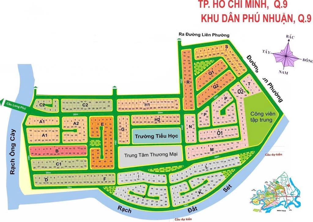 Bán gấp đất kdc bách khoa  p.phú hữu q9 mã lô aii  40 (dt 13,8 x32.5 =447m2 vị trí đẹp, giá rẻ