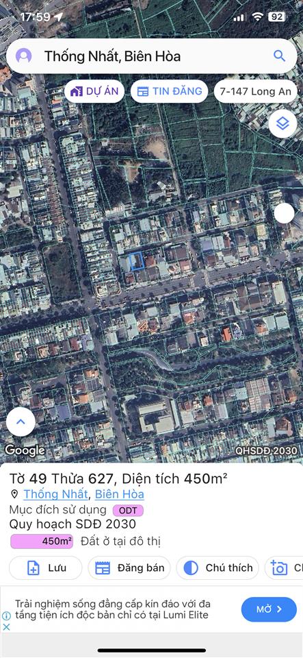 Bán lô biệt thự đẹp nhất d2d p. thống nhất võ thị sáu 18x25m ngay cạnh cafe katinat tp. biên hoà