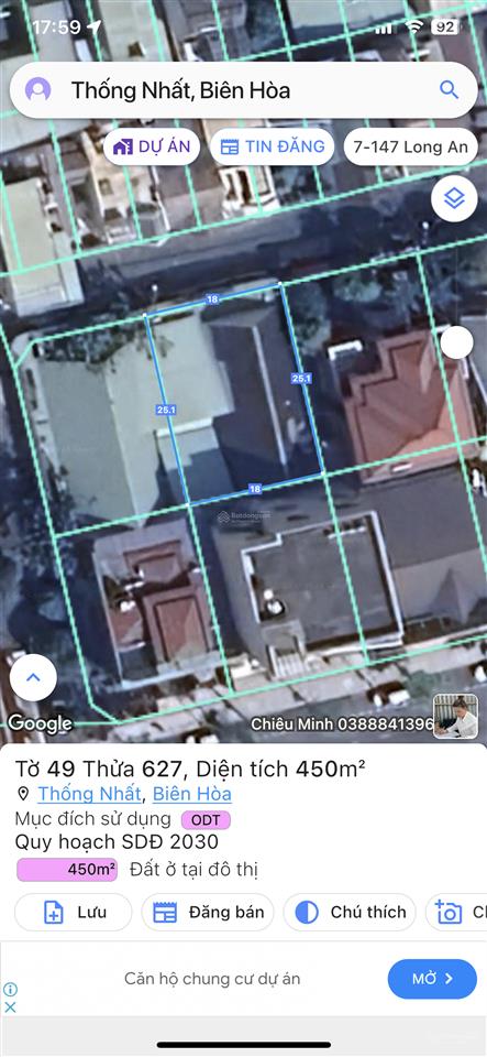 Bán lô biệt thự đẹp nhất d2d p. thống nhất võ thị sáu 18x25m ngay cạnh cafe katinat tp. biên hoà