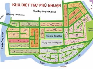 Chủ đất cần bán nhanh lô Biệt Thự mặt sông D/A KDC Phú Nhuận, P Phước Long B. LH: 0914.920.202 E Quốc 