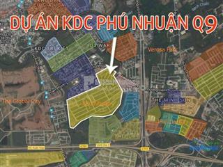 Bán đất nền biệt thự DA Phú Nhuận, P.Phước Long B, TP Thủ Đức, sổ đỏ, kề bên Global city