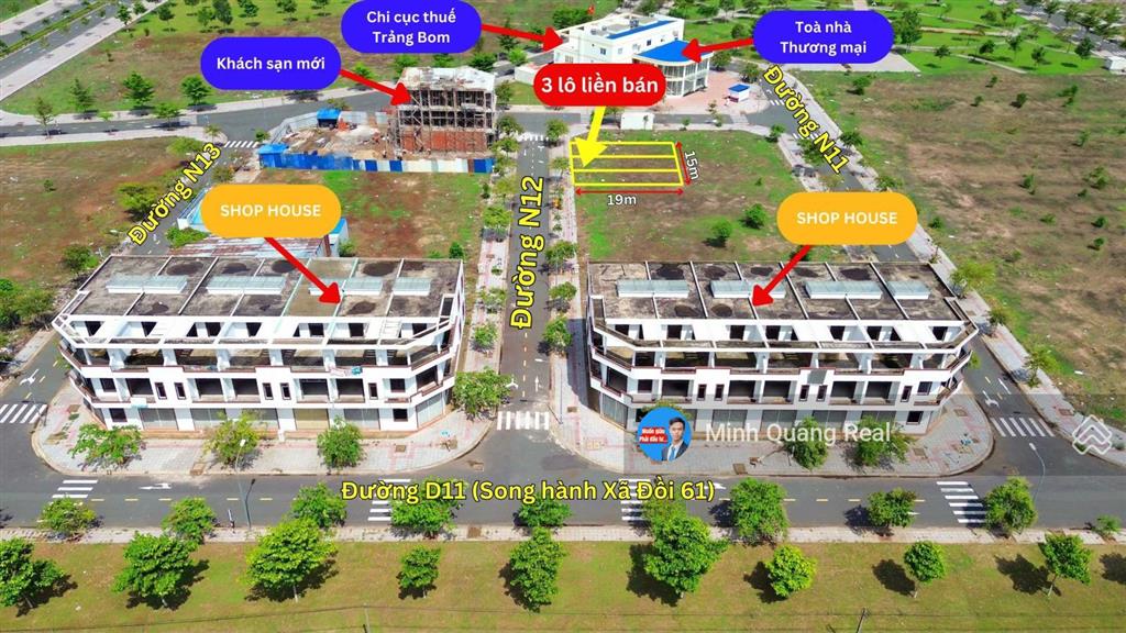 Kđt bàu xéo, một trong số ít 1 nền 95m2 ngay tttm, công viên và dãy shophouse, chỉ 1tỷ600
