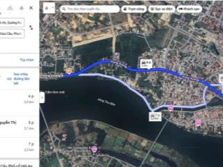 Bán đất mặt tiền đường hùng vương view trực diện sông thu bồn, cách phố cổ, chùa cầu 2km