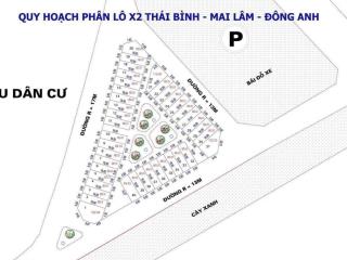 Cần bán 80m2 mt 5m hai mặt thoáng tại đấu giá qsd đất x2 thái bình, mai lâm. đường trải nhựa 17m