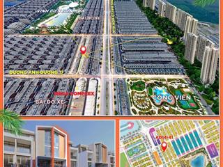 Bán lk 54m2 ánh dương, giá chỉ 7.6 tỷ, xây 5 tầng đẹp tại vin ocean park 3