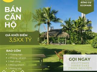 Ecopark  rừng cọ  chuyển nhượng căn hộ 3 phòng ngủ, 2 phòng vệ sinh giá tốt nhất thị trường