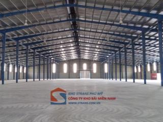 Strans cho thuê kho chứa hàng phân phối dt 10.000m2 trong kcn phú mỹ 1, gần cảng phú mỹ