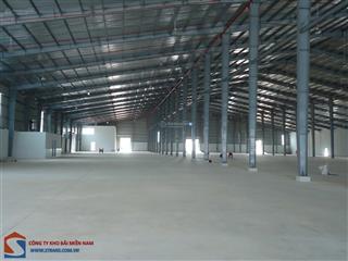 Strans cho thuê kho chứa hàng xá, hàng bách hóa dt 10.000m2 trong kcn phú mỹ 1, gần cảng phú mỹ