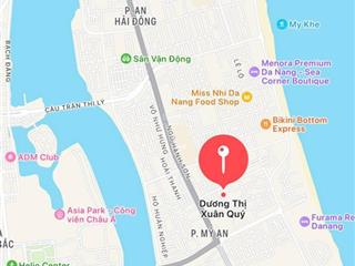 Lô duy nhất 154m2  ngang 6,6m  đường 10,5m  dương thị xuân quý  mỹ an  ngũ hành sơn  13, x tỷ