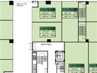 Cho thuê dài hạn shop, mã pz4  t2  130. s 47m2. dự án vinsmart city. kinh doanh 24/7