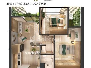 Căn 2pn 1wc sol forest căn view thoáng đẹp, giá bán 2,5 tỷ bao phí,  0948 014 ***