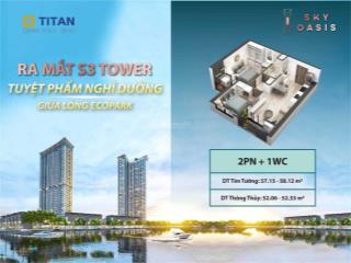 Bán căn 2pn 1wc sky oasis ecopark. full đồ. giá bán 2,6x tỷ bao phí,  0948 014 ***