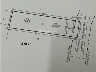 Nhà đẹp(4,2x17m)hẻm rộng ở phạm thế hiển p7 q8, shr, không quy hoạch! tương lai nhà ra mt đường 20m