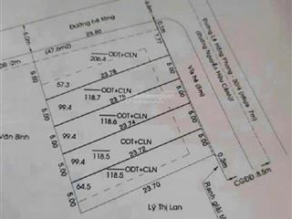 Chính chủ bán đất mặt tiền nguyễn hữu cảnh ngay gần hầm rượu trần long 118m2 thổ cư 60m2