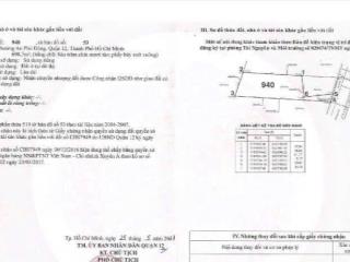 Bán đất mặt tiền hẻm 154 vườn lài đường thông 16x60=952m thổ cư giá 36 tỷ