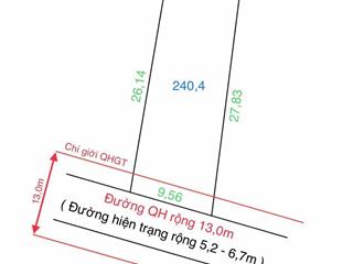 Đất mặt tiền đường liên xã 240m2 ngang 9m full thổ cư giá chỉ 1ty350