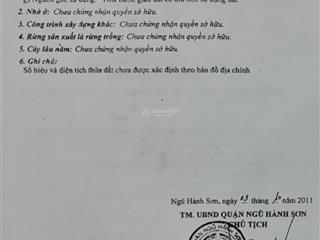 Chủ bán nhanh lô đất mt văn tân  đường 7.5m, dt 154m2  ngay khu phố chợ non nước  chỉ 3.55 tỷ