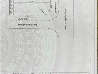 Chủ cần bán  lô góc 2mt nguyễn cơ thạch, đường 7.5m  sát trần quốc hoàn + bãi tắm sơn thuỷ