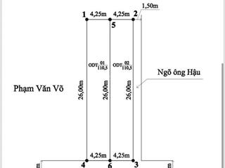 Chính chủ gửi bán lô mặt đường sông he, dương kinh, hải phòng. lô đất đẹp 110m2 ngang 4,25m mặ