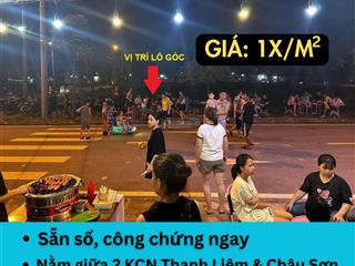 Cần bán lô góc view vườn hoa đất trung tâm thị trấn kiện khê nằm giữa 2 kcn, cho thuê và kd luôn