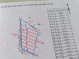 Chính chủ bán lô đất phủ hồng 2 mặt tiền  xã hoà hội  xuyên mộc  tách được 8 nền nhỏ