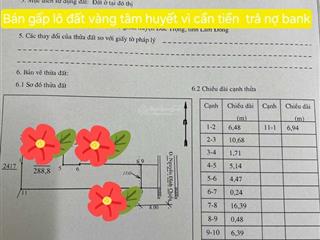 Bán đất ở đô thị 288,83 m2, nở hậu ngay trung tâm thị trấn giá chỉ 3,1 tỷ, kinh doanh sầm uất