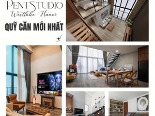 Qũy căn hộ pentstudio tây hồ giá tốt nhất từ 4,95 tỷ 58m27691180m2. ảnh thật căn hộ, giá thật !