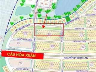 BÁN ĐẤT ĐƯỜNG LÊ QUANG HOÀ , ĐỐI DIỆN CÔNG VIÊN - HOÀ XUÂN , CẨM LỆ .