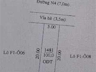 Bán đất tái định cư phú mỹ, sổ riêng, thổ cư 100%. 5x20m. giá 2.680 tỷ.  0975 222 ***