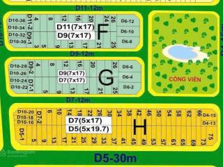 Bán nền 5x17m, đường d7 gần hồ điều hòa mát mẻ quanh năm giá 6,5 tỷ.  0919 451 *** bình